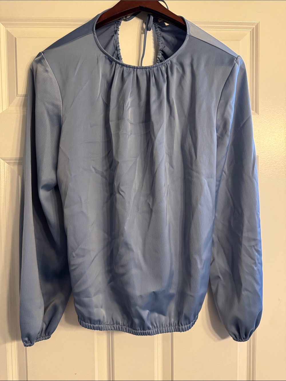 Worthington Light Blue Long Sleeve Blouse